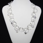 Loop D’ Loop Swarovski Crystal Pearl Necklace