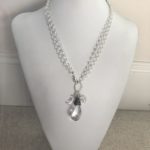 Sterling 3-1 with Helix Silver Shade Swarovski Crystal Pendant