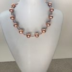 Copper Ball Collar Necklace