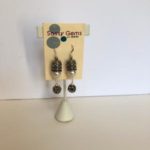 Vintage Swarovksi Crystal Pearls and Mesh Ball Earrings