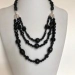 Black Onyx Triple Necklace