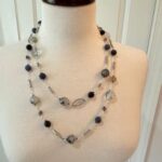 Black Onyx & Blown Glass Necklace