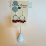 Ruby Jade Cluster Earrings